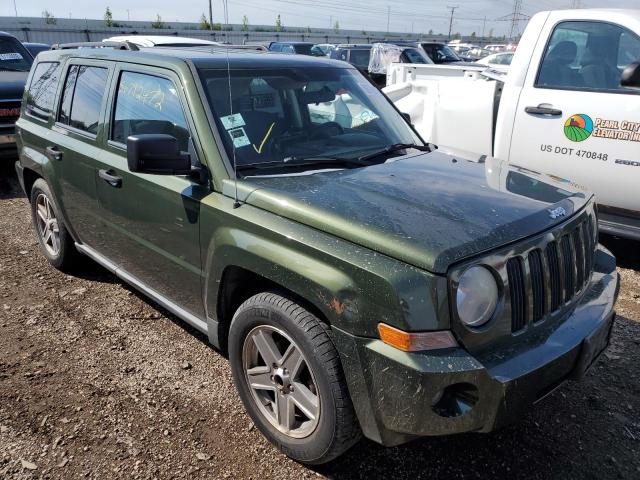 1J8FF28W57D395608 - 2007 JEEP PATRIOT SPORT GREEN photo 1