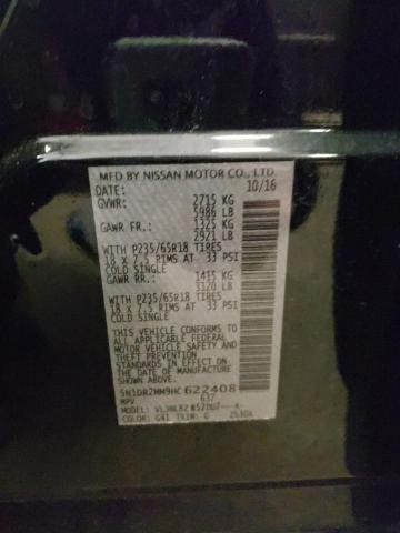 5N1DR2MM9HC622408 - 2017 NISSAN PATHFINDER S BLACK photo 13