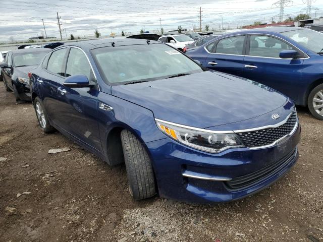 5XXGU4L33GG072156 - 2016 KIA OPTIMA EX BLUE photo 4