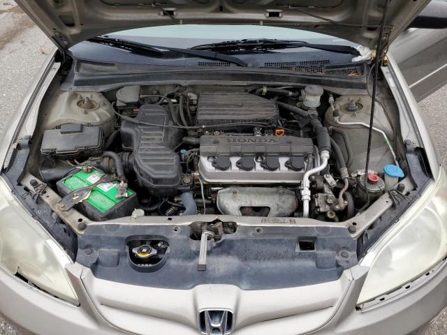 2HGES165X4H615358 - 2004 HONDA CIVIC LX TAN photo 11