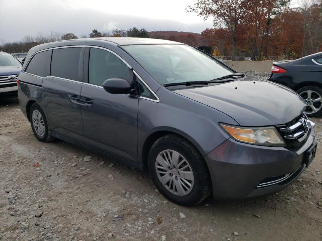 5FNRL5H27EB065504 - 2014 HONDA ODYSSEY LX GRAY photo 4