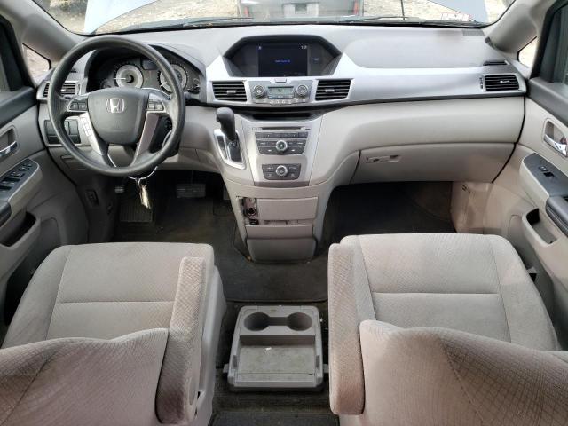 5FNRL5H27EB065504 - 2014 HONDA ODYSSEY LX GRAY photo 8