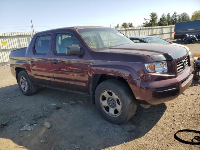 2HJYK16257H541459 - 2007 HONDA RIDGELINE RT MAROON photo 4