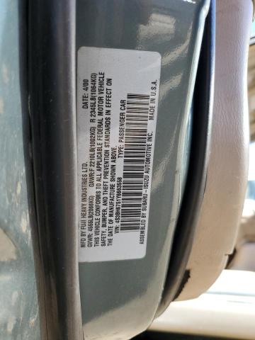 4S3BH6751Y6663558 - 2000 SUBARU LEGACY OUTBACK AWP 绿色 照片 12