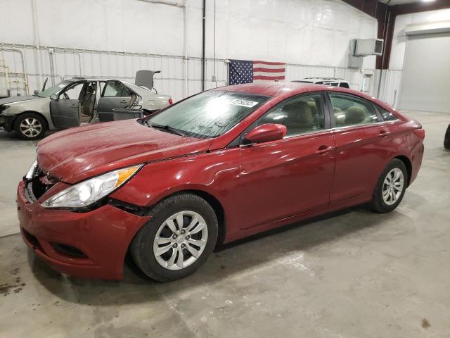 5NPEB4AC2DH560448 - 2013 HYUNDAI SONATA GLS RED photo 1