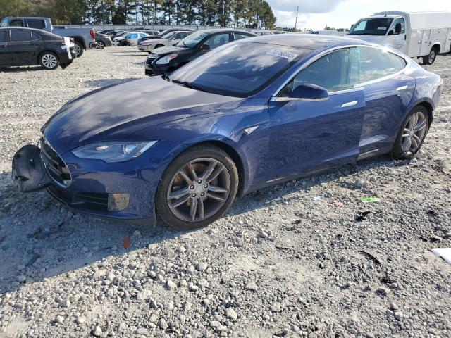5YJSA1E25FF106914 - 2015 TESLA MODEL S ლურჯი ფოტო 1
