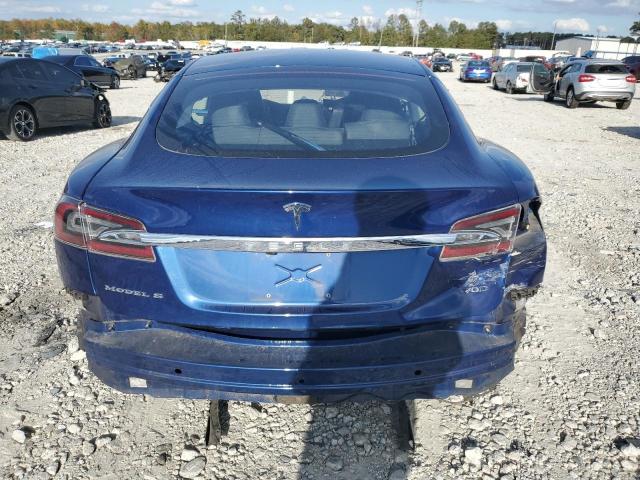 5YJSA1E25FF106914 - 2015 TESLA MODEL S ლურჯი ფოტო 6