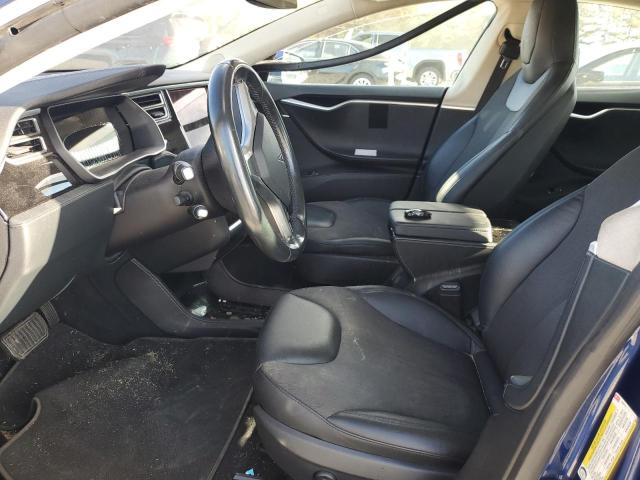 5YJSA1E25FF106914 - 2015 TESLA MODEL S ლურჯი ფოტო 7