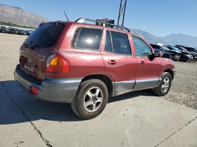 KM8SC73E64U782329 - 2004 HYUNDAI SANTA FE GLS MAROON photo 3