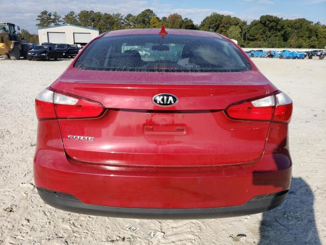 KNAFK4A63G5481113 - 2016 KIA FORTE LX RED photo 6