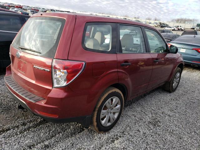 JF2SH6AC4AG747043 - 2010 SUBARU FORESTER 2.5X RED photo 3