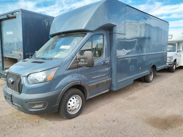 1FDDF6P80MKA41474 - 2021 FORD TRANSIT T-350 HD GRAY photo 1