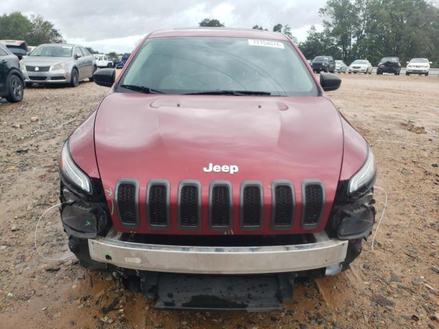 1C4PJLAB5FW596323 - 2015 JEEP CHEROKEE SPORT RED photo 5