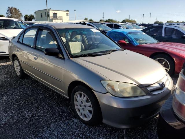 2HGES16514H511423 - 2004 HONDA CIVIC LX GRAY photo 4