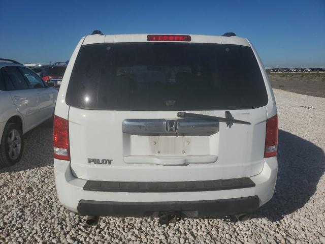 5FNYF3H5XAB017037 - 2010 HONDA PILOT EXL WHITE photo 6