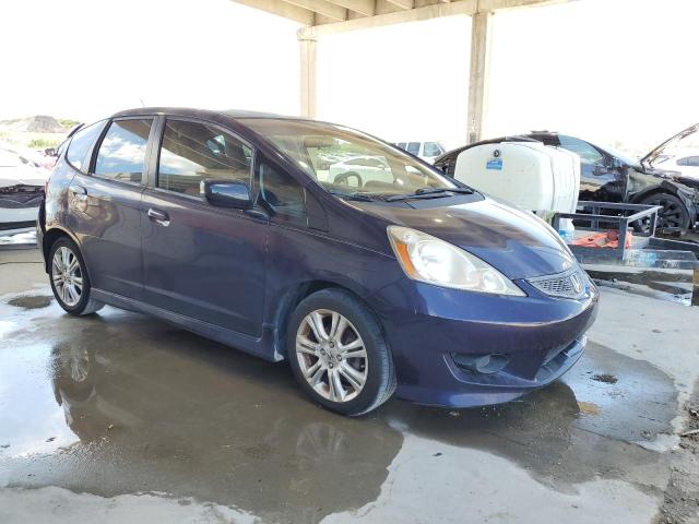 JHMGE88479S004634 - 2009 HONDA FIT SPORT BLUE photo 4