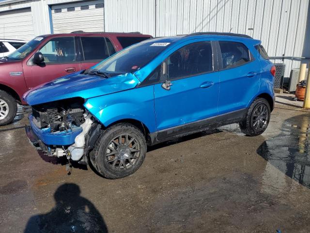 MAJ3S2GE8KC258438 - 2019 FORD ECOSPORT SE BLUE photo 1