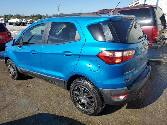 MAJ3S2GE8KC258438 - 2019 FORD ECOSPORT SE BLUE photo 2