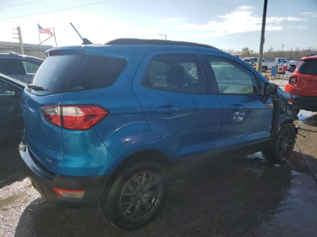 MAJ3S2GE8KC258438 - 2019 FORD ECOSPORT SE BLUE photo 3