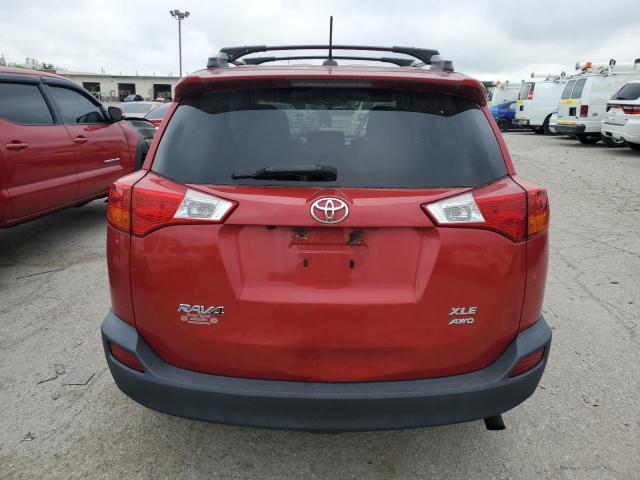 2T3RFREV1FW408106 - 2015 TOYOTA RAV4 XLE RED photo 6