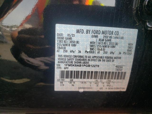 1FM5K8AB1PGB12270 - 2023 FORD EXPLORER POLICE INTERCEPTOR 黑色 照片 13