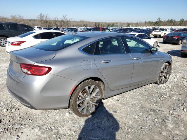 1C3CCCCB0GN134298 - 2016 CHRYSLER 200 C SILVER photo 3