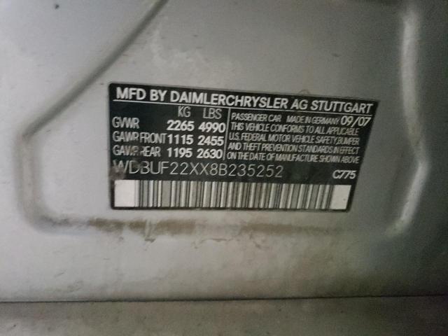 WDBUF22XX8B235252 - 2008 MERCEDES-BENZ E 320 CDI SILVER photo 12