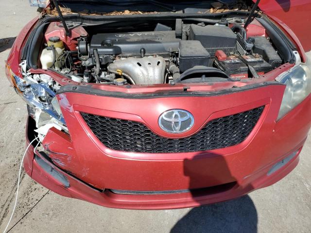 4T1BE46K87U147188 - 2007 TOYOTA CAMRY CE RED photo 11