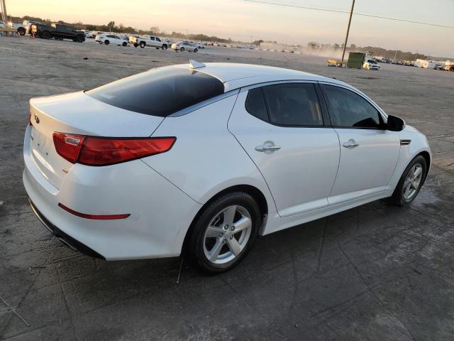 KNAGM4A76F5611455 - 2015 KIA OPTIMA LX WHITE photo 3