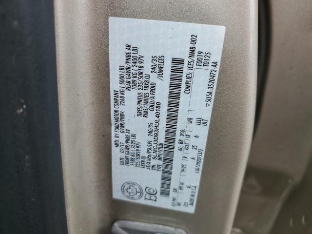 5LMCJ3D93HUL40180 - 2017 LINCOLN MKC RESERVE Beige foto 13