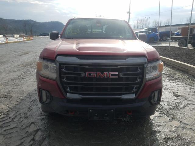 1GTG6FEN6M1297098 - 2021 GMC CANYON AT4 RED photo 5