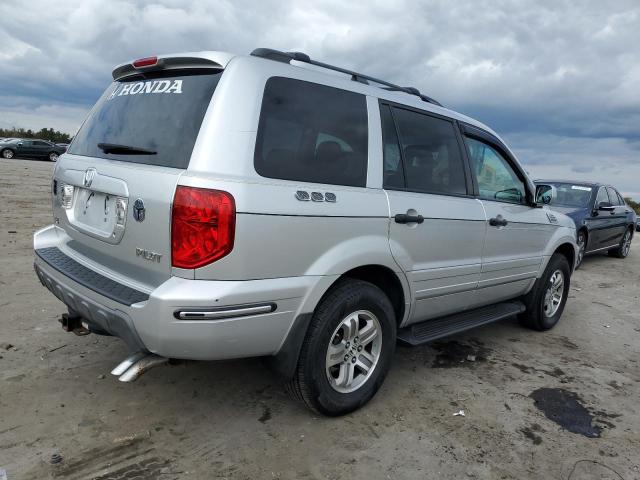 2HKYF18775H514592 - 2005 HONDA PILOT EXL SILVER photo 3