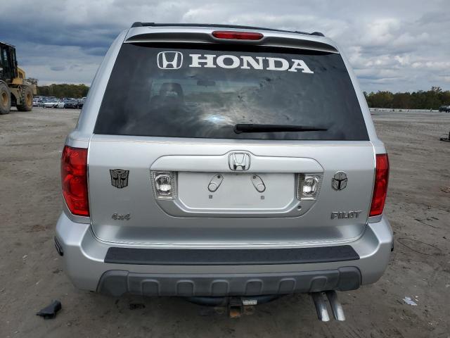 2HKYF18775H514592 - 2005 HONDA PILOT EXL SILVER photo 6