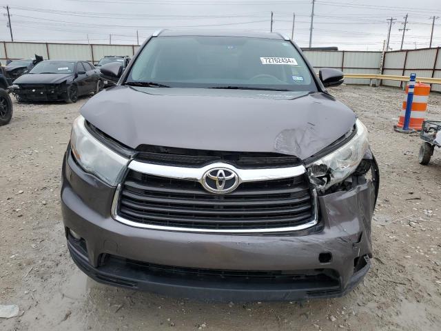 5TDKKRFH8GS501813 - 2016 TOYOTA HIGHLANDER XLE Boz foto 5