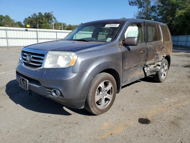 5FNYF3H55CB017322 - 2012 HONDA PILOT EXL GRAY photo 1