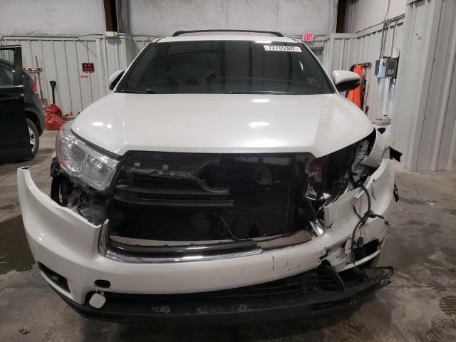 5TDBKRFH8FS192701 - 2015 TOYOTA HIGHLANDER LE WHITE photo 5