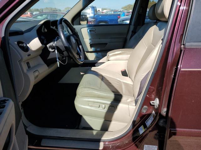 5FNYF4H58BB087420 - 2011 HONDA PILOT EXL MAROON photo 7