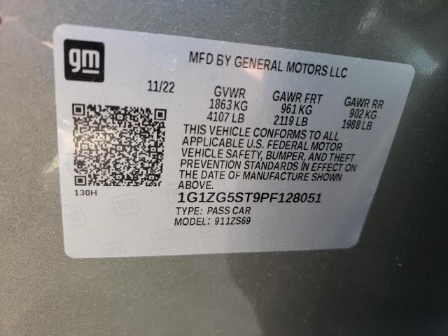 1G1ZG5ST9PF128051 - 2023 CHEVROLET MALIBU RS SILVER photo 12