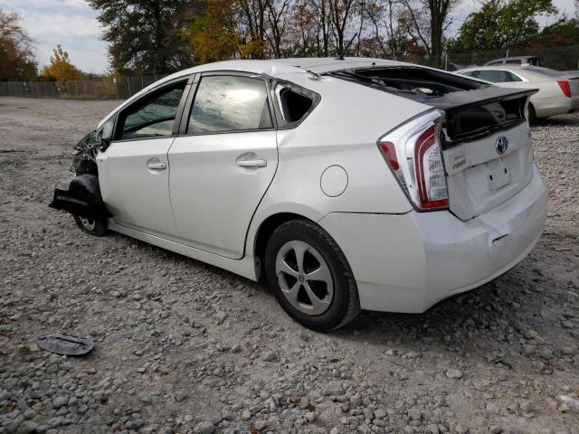 JTDKN3DUXF1938471 - 2015 TOYOTA PRIUS WHITE photo 2