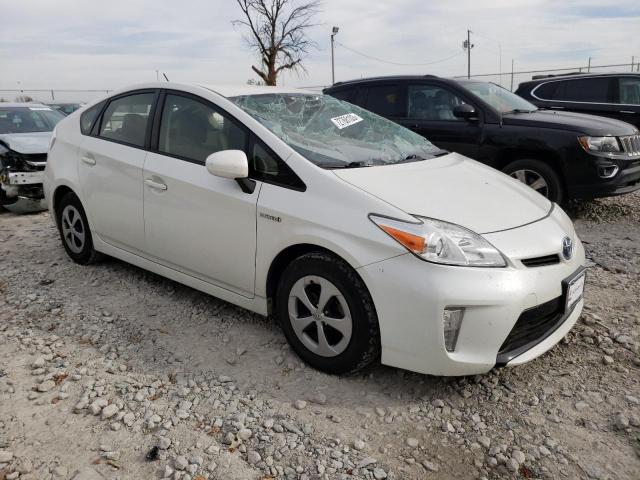 JTDKN3DUXF1938471 - 2015 TOYOTA PRIUS WHITE photo 4