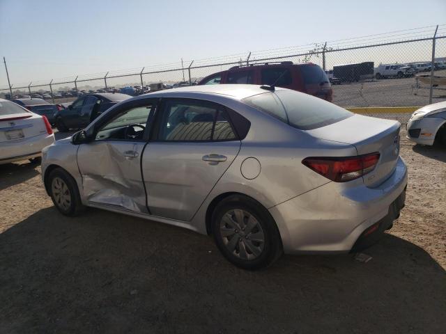 3KPA24AB1KE161537 - 2019 KIA RIO S SILVER photo 2