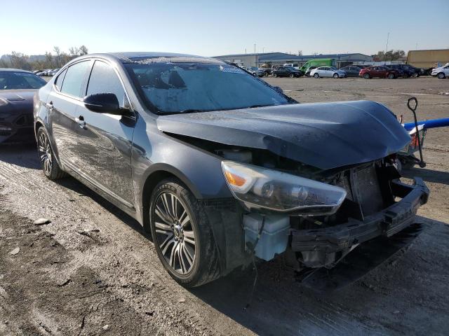 KNALN4D70F5193384 - 2015 KIA CADENZA PREMIUM GRAY photo 4