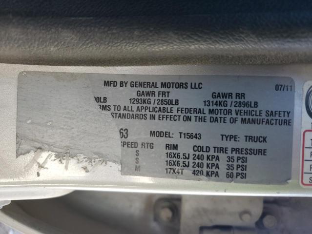 1GTH6MFEXC8106263 - 2012 GMC CANYON SLE SILVER photo 12