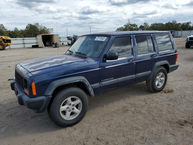 1J4FJ28S4VL565019 - 1997 JEEP CHEROKEE SE BLUE photo 1