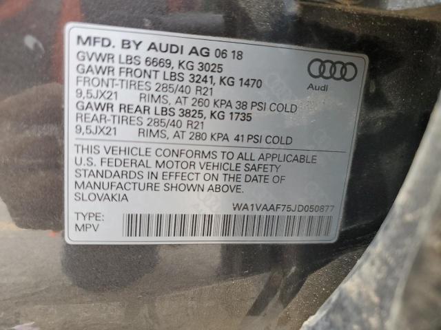 WA1VAAF75JD050877 - 2018 AUDI Q7 PRESTIGE 灰色 照片 14