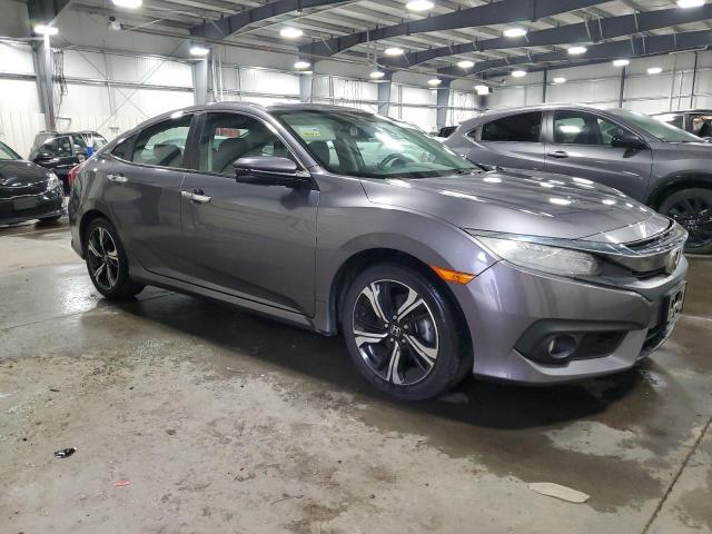 19XFC1F94HE011275 - 2017 HONDA CIVIC TOURING GRAY photo 4