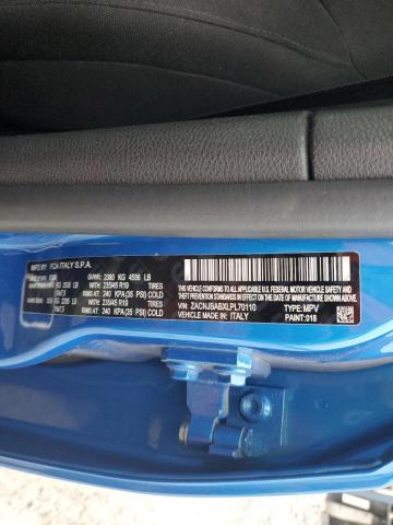 ZACNJBABXLPL70110 - 2020 JEEP RENEGADE SPORT Կապույտ լուսանկար 13