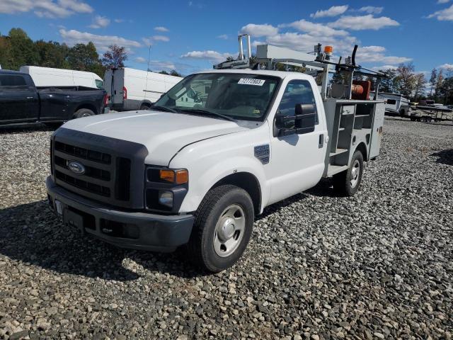 1FDSF30578EC23098 - 2008 FORD F350 SRW SUPER DUTY WHITE photo 1