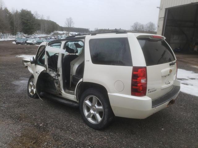 1GNSKCE09DR262413 - 2013 CHEVROLET TAHOE K1500 LTZ WHITE photo 2