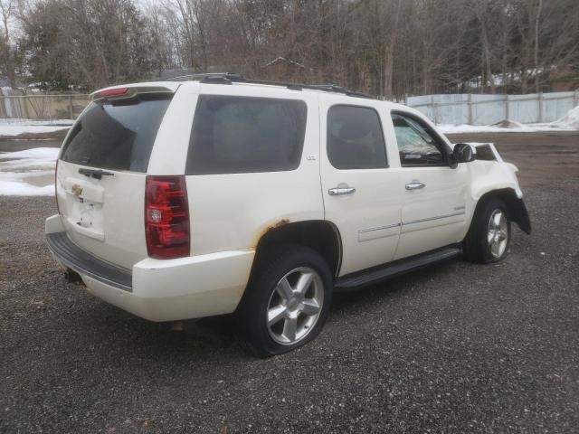 1GNSKCE09DR262413 - 2013 CHEVROLET TAHOE K1500 LTZ WHITE photo 3